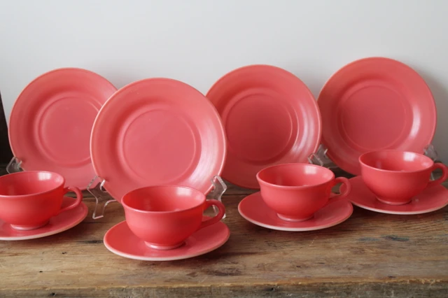 Moderntone pink breakfast set — flamingo pink