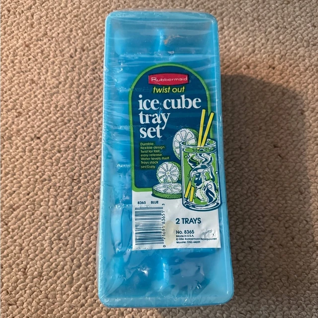 Twist Out ice cube trays — blue plastic