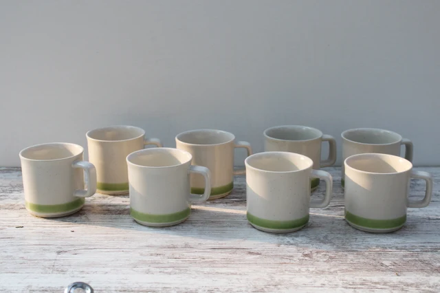 Spring green band mug